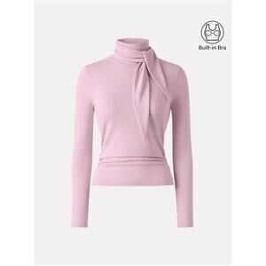 OGL Wool Ruched Long Sleeve Brami with Scarf NWT SIZE L